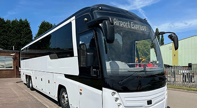 50 Seater Coach Hire UK – Conferences, Large Events & Group Airport Transfers